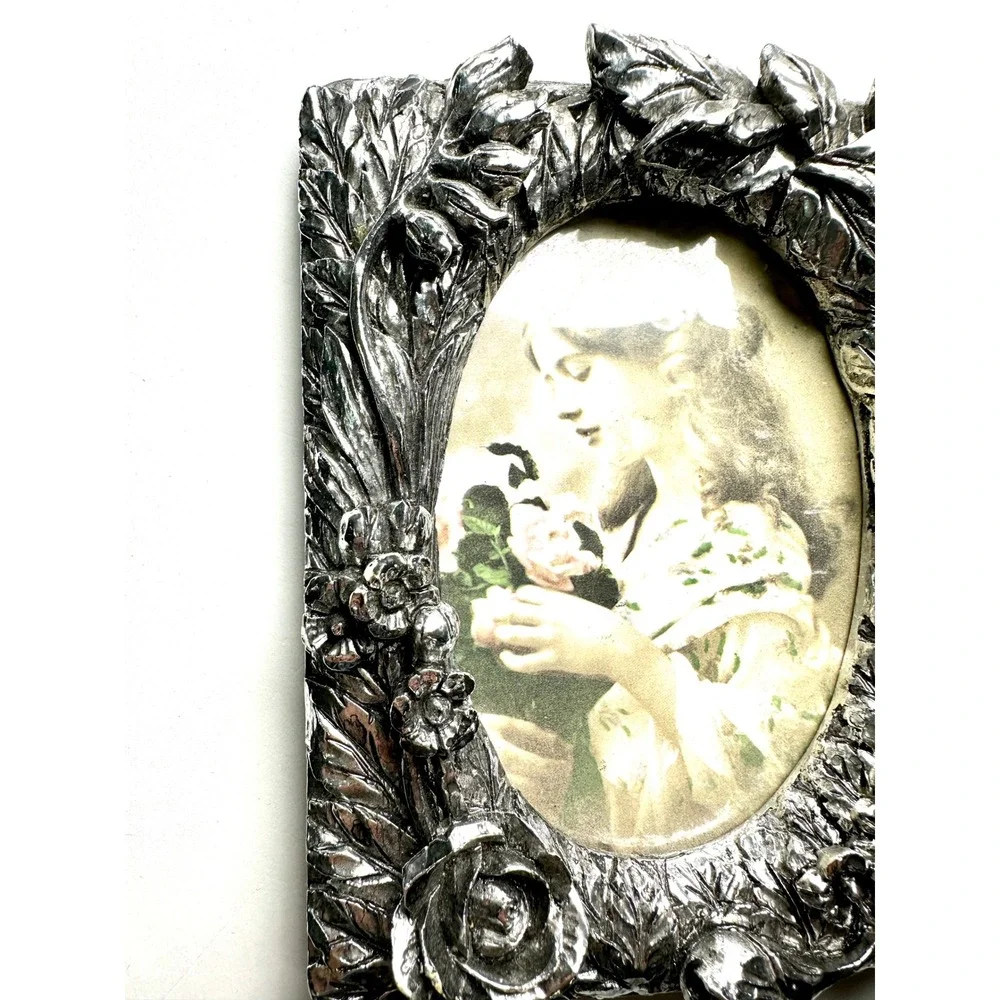 Vintage 1991 Albert E Price Silver Carved Ornate Picture Frame Victorian